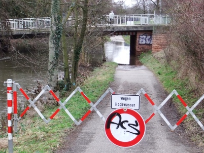 Hochwasser an der Alb